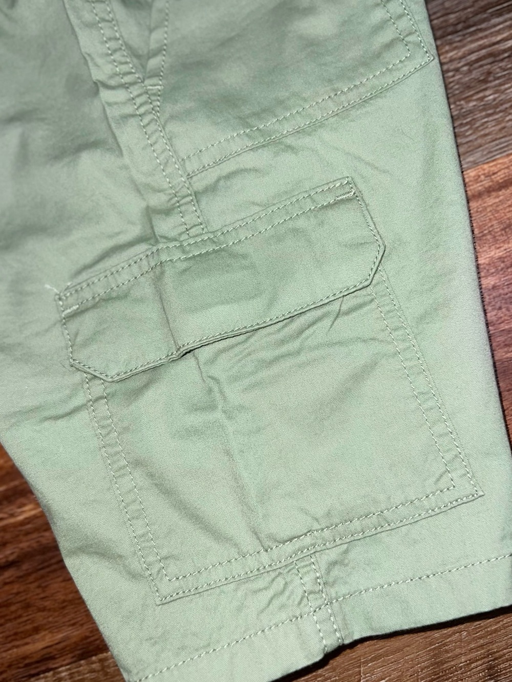The Children’s Place Boys Pull On Cargo Shorts - Sage Green, Size 10 - Picture 4 of 7